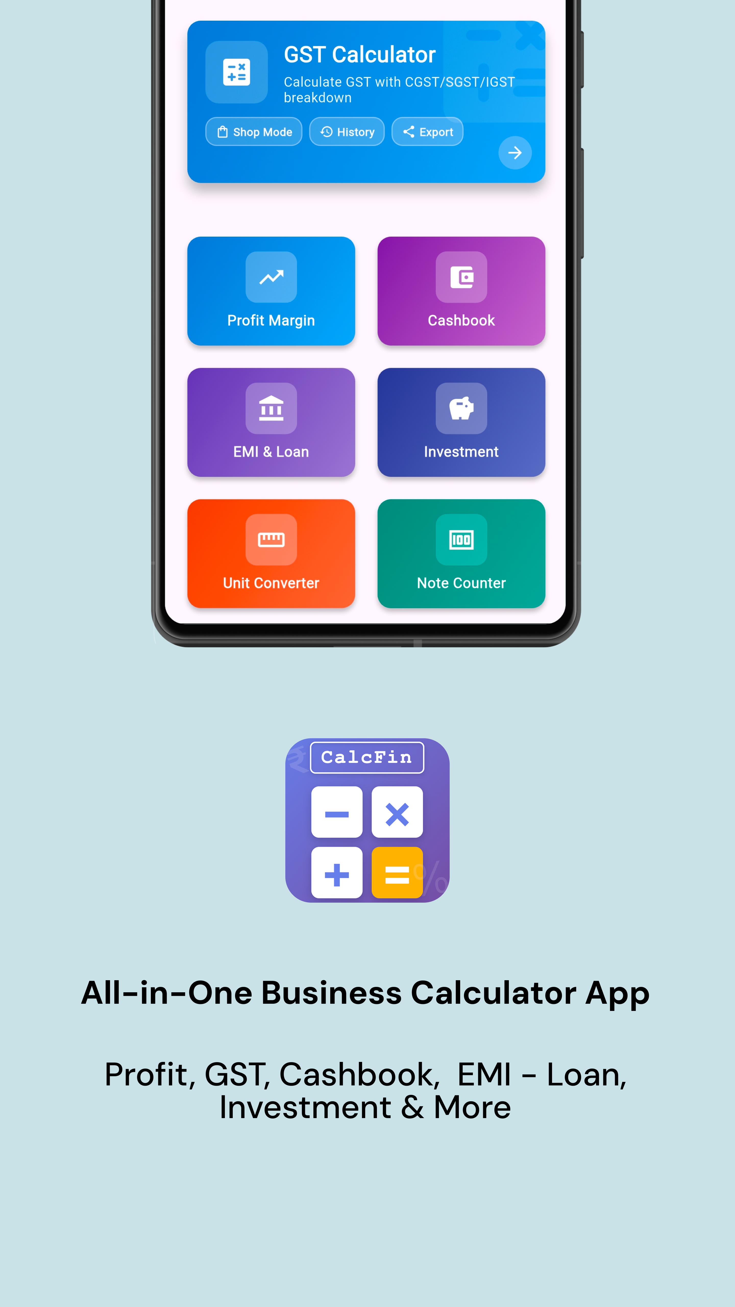 CalcFin app